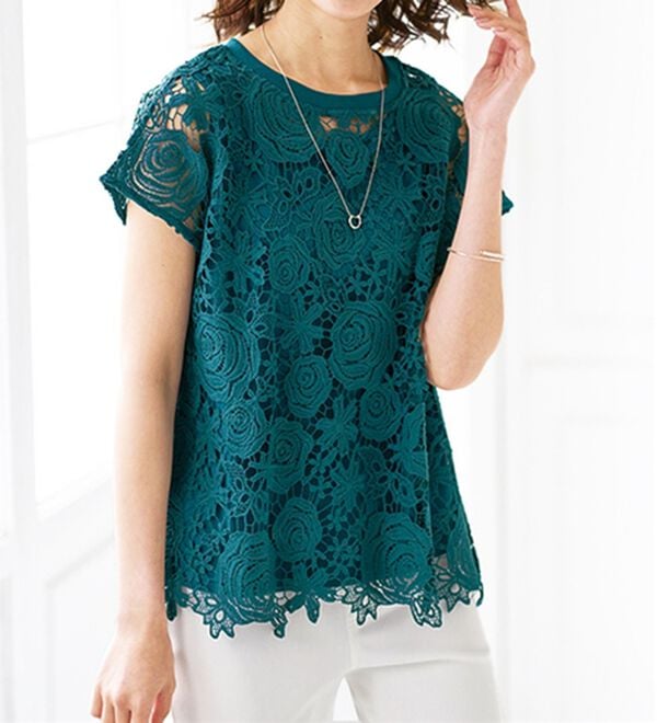 BELLUNA（ベルーナ）の「【Ｌａｇｒｉｌｕａ】ケミカルレースアンサンブル（アンサンブル）」｜詳細画像