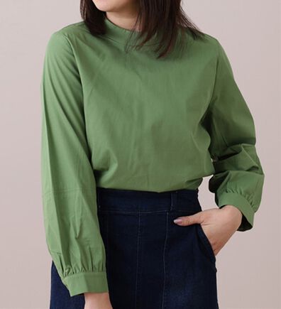 BELLUNA（ベルーナ）の「袖切替デザインハイネックブラウス（ブラウス）」