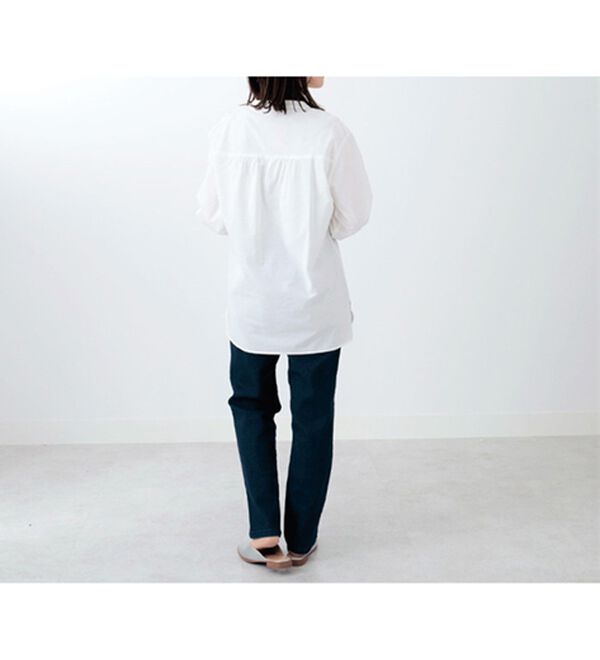 BELLUNA（ベルーナ）の「ウエストリブ使いスリムパンツ（フルレングスパンツ）」｜詳細画像