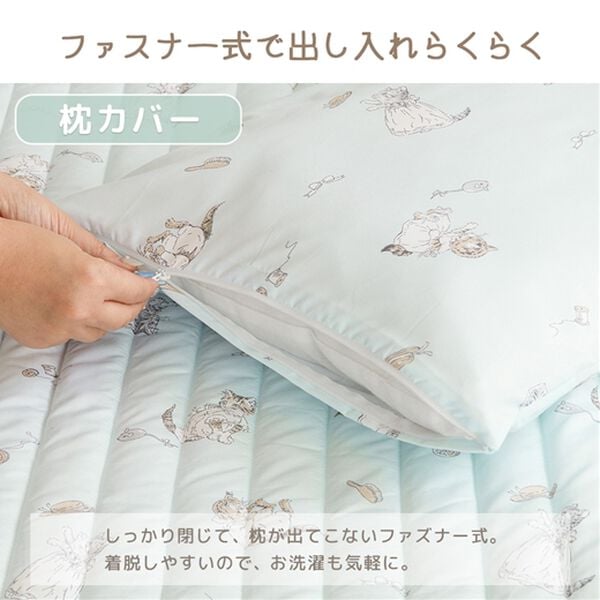 iellio（イエリオ）の「ピーターラビット　洗いざらしミャオマーチ（敷パッド）」｜詳細画像