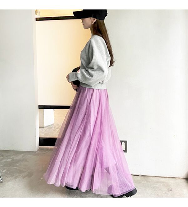 GeeRA（ジーラ）の「フレアーチュールロングスカート（ロングスカート）」｜詳細画像