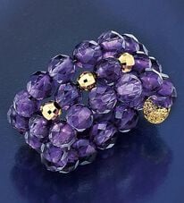 BELLUNA（ベルーナ）の「１８金ボール入りアメジストフリーサイズリング（リング）」