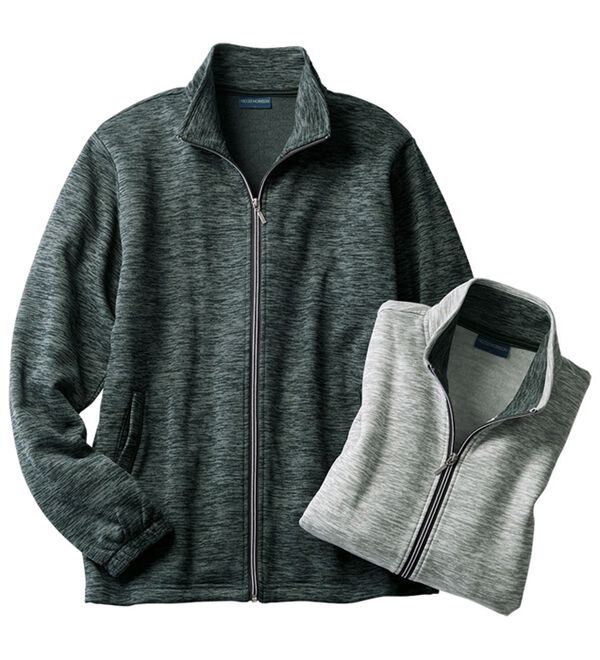 「裏起毛スタンドジャケット（メンズジャケット）」｜詳細画像