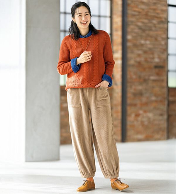 ルフラン（ルフラン）の「【２本組】【ホカロン】ふわっと暖か。ゆるっとパンツ（フルレングスパンツ）」｜詳細画像