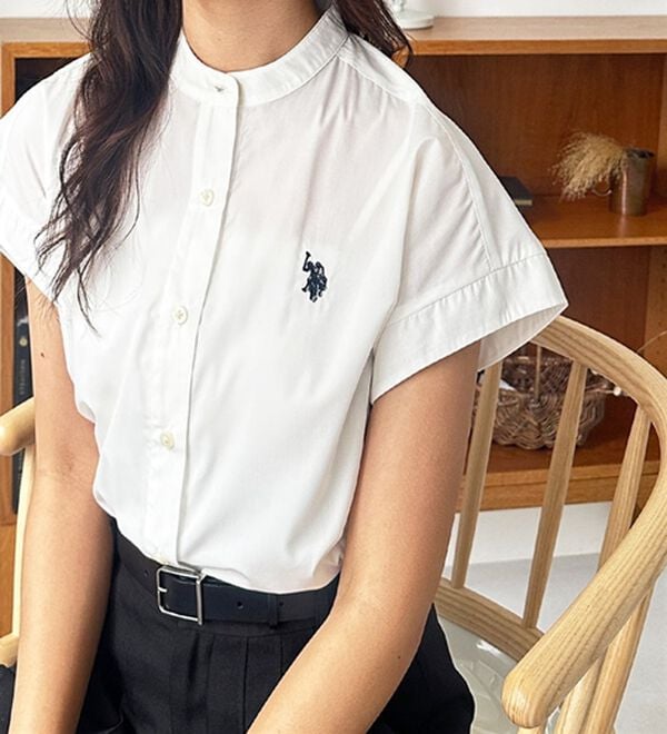 GeeRA（ジーラ）の「【ＵＳ．ＰＯＬＯ．ＡＳＳＮ】フレンチスリーブシャツ（シャツ）」｜詳細画像