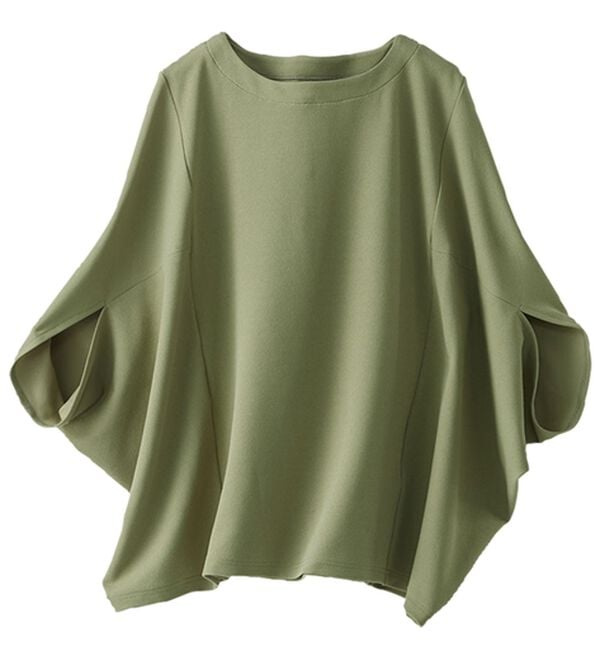 BELLUNA（ベルーナ）の「美しく隠す！技ありカットジョーゼットトップス（カットソー）」｜詳細画像