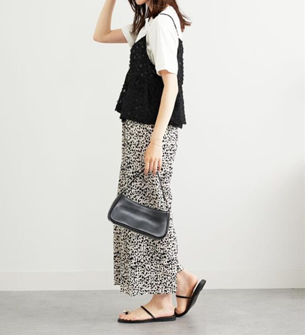 BELLUNA（ベルーナ）の「シフォン素材フェザービスチェ（タンクトップ・キャミソール）」｜詳細画像