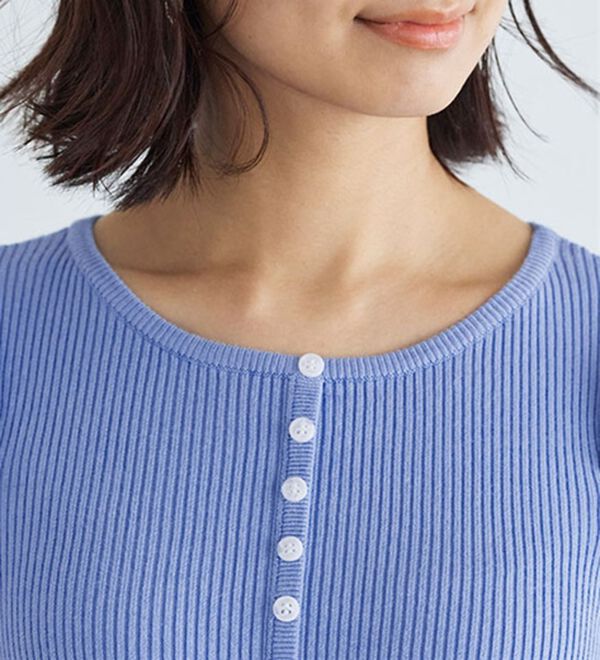 Pierrot（ピエロ）の「ボリュームスリーブリブニット（ニット・セーター）」｜詳細画像