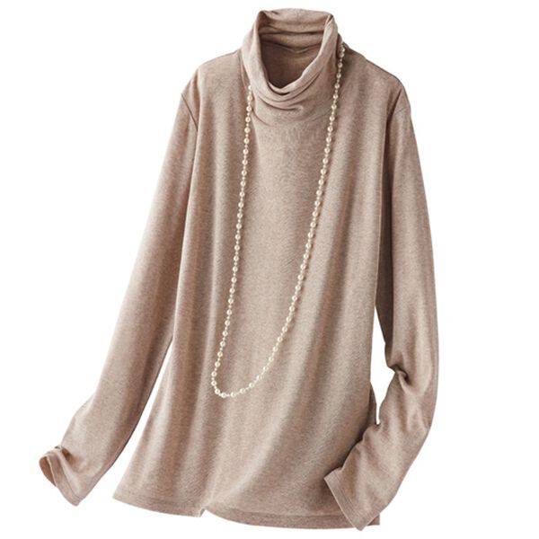 BELLUNA（ベルーナ）の「モダールコットン混フライスプルオーバー（カットソー）」｜詳細画像