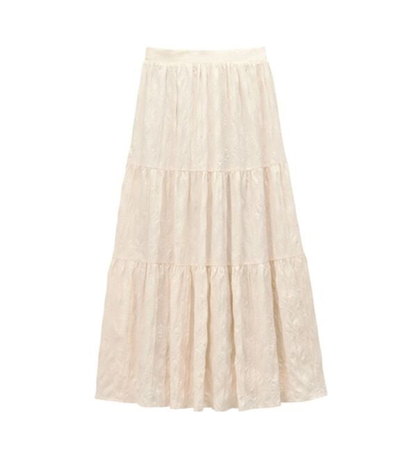 GeeRA（ジーラ）の「ワッシャーボリュームティアードスカート（ロングスカート）」｜詳細画像