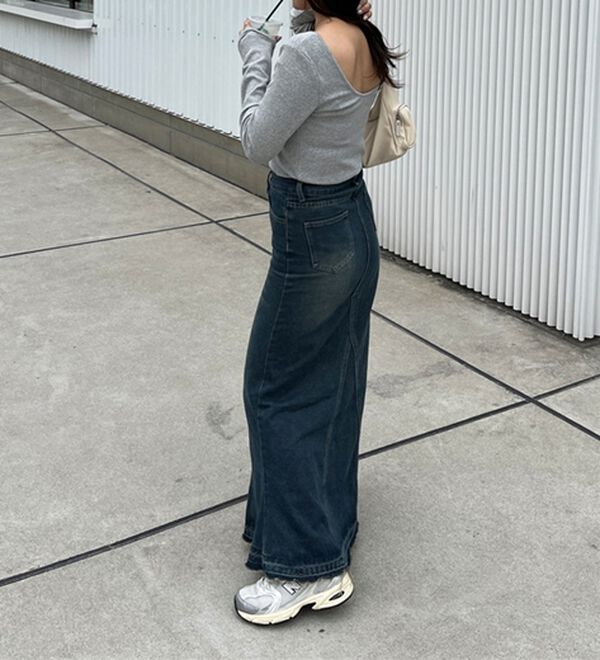 GeeRA（ジーラ）の「バックオープンリブトップス（カットソー）」｜詳細画像