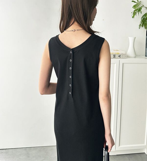 GeeRA（ジーラ）の「全骨格対応！前後２ＷＡＹ細見えタンクワンピース（カットソーワンピース）」｜詳細画像