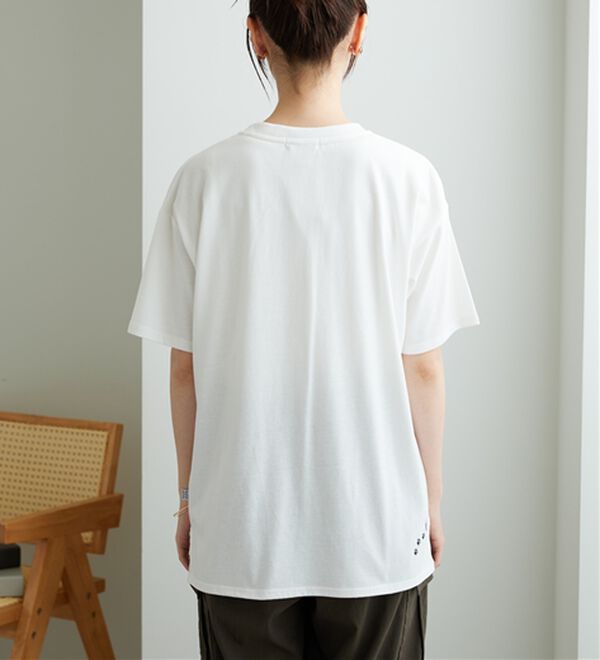 BELLUNA（ベルーナ）の「ネコ刺しゅうビッグプルオーバー（カットソー）」｜詳細画像