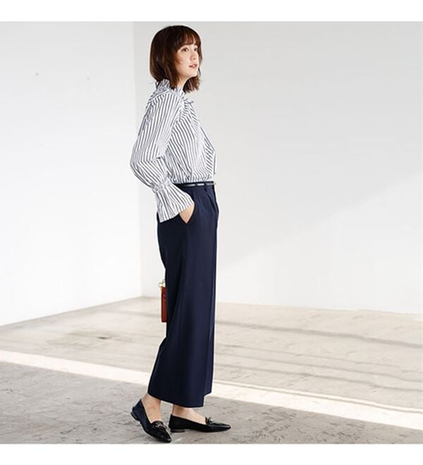 GeeRA（ジーラ）の「【2点セット】選べるボトム！洗えて型くずれしないパンツスーツセット（パンツスーツ）」｜詳細画像