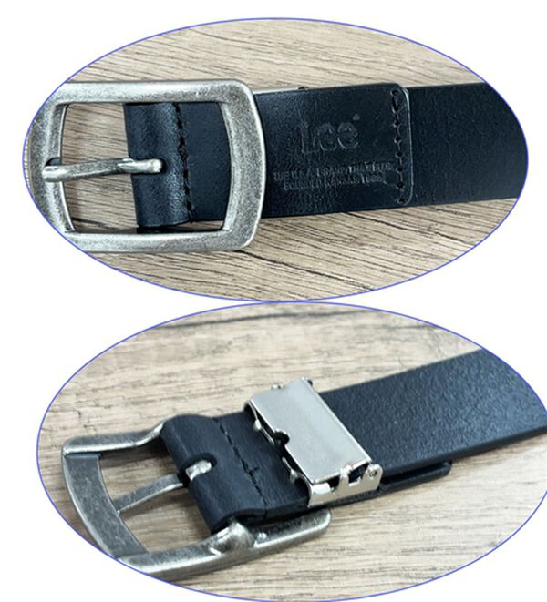 「【Lee】紳士牛革レザーナローベルト（メンズベルト）」｜詳細画像