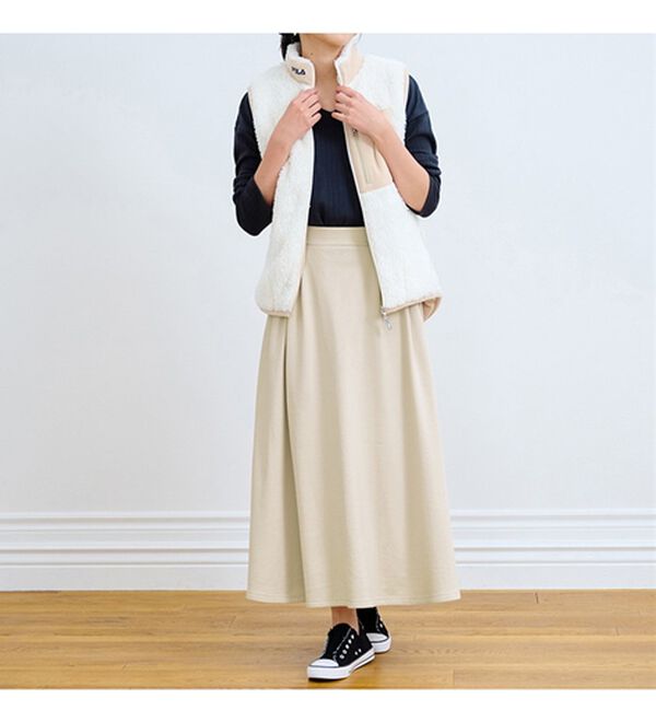 RANAN（ラナン）の「あったか！裏起毛ロングフレアースカート（ロングスカート）」｜詳細画像