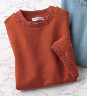 「こだわりデザインジャカードＴシャツ（メンズＴシャツ）」｜テラコッタ