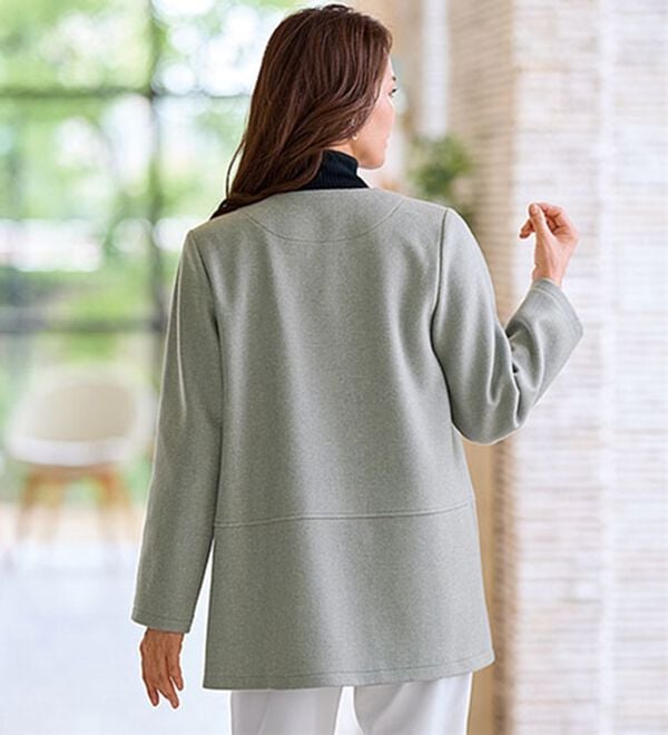 BELLUNA（ベルーナ）の「フェイクウール切替デザインジャケット（その他ジャケット）」｜詳細画像