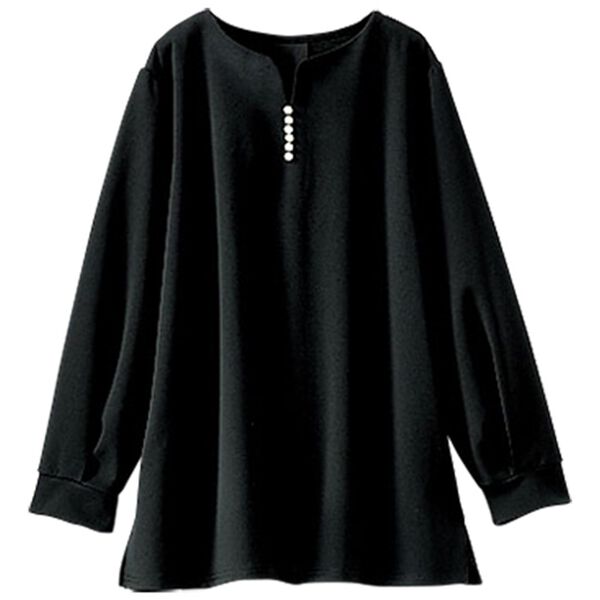 BELLUNA（ベルーナ）の「カットジョーゼット素材パール使いブラウス（ブラウス）」｜詳細画像