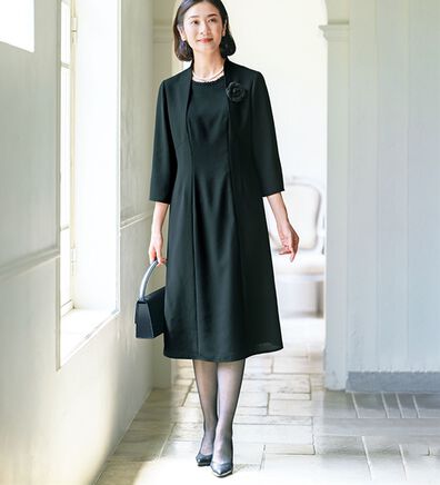 ルフラン（ルフラン）の「お得なオールシーズンワンピース（ブラックフォーマル（喪服・礼服））」