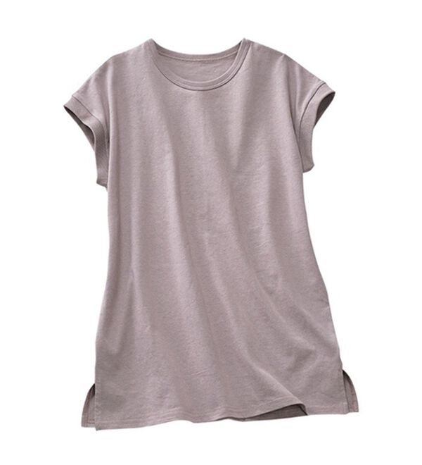 LAVIENNE（ラヴィエンヌ）の「大人世代のキレイに着こなすＴシャツ（Tシャツ）」｜ローズグレー