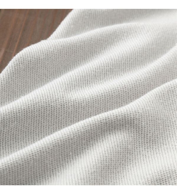 Viola e Viola（ヴィオラ エ ヴィオラ）の「綿混ミニ裏毛異素材切替フレアートップス（カットソー）」｜詳細画像