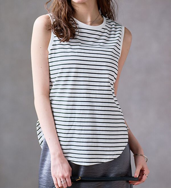 RANAN（ラナン）の「＜BC＞綿100％ひんやりタンクトップ（カットソー）」｜詳細画像