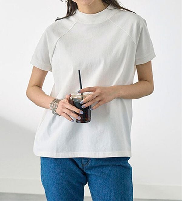 華奢見せ！しっかり素材コットン100％Tシャツ - ベルーナ【公式】