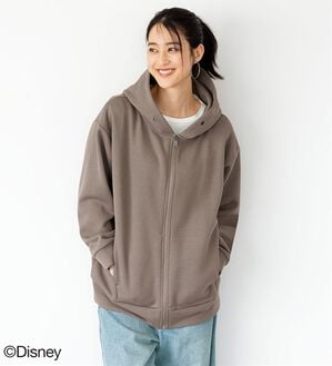 BELLUNA（ベルーナ）の「＜Ｄｉｓｎｅｙ＞【ミッキー】アップリケデザインゆるパーカー（ブルゾン）」｜モカ