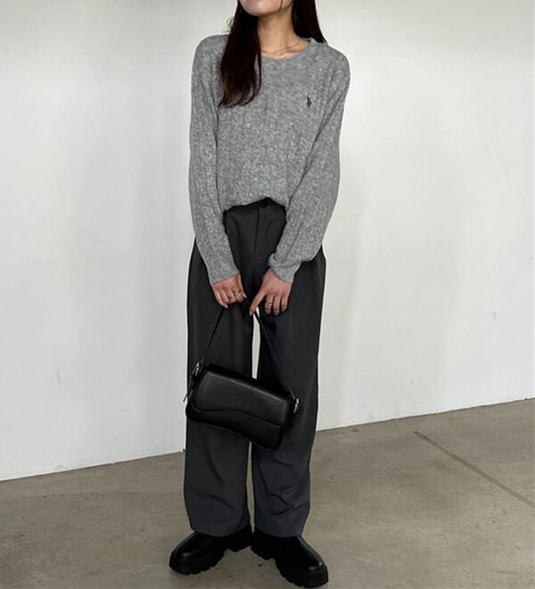 RANAN（ラナン）の「＜U.S.POLO ASSN.ユーエスポロアッスン＞ ワンポイントケーブルニット（ニット・セーター）」｜詳細画像