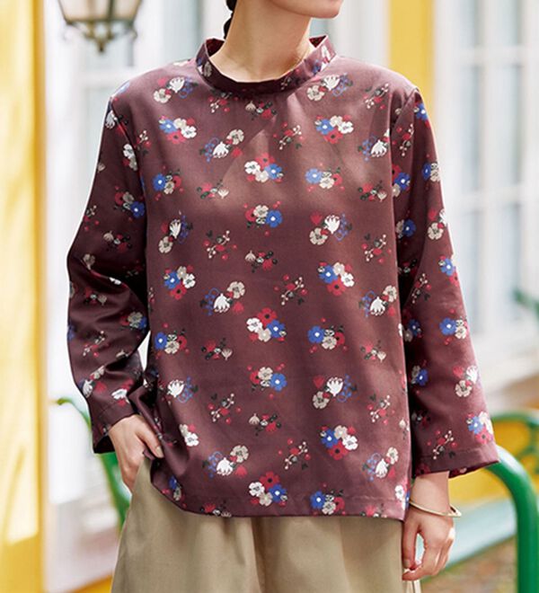 BELLUNA（ベルーナ）の「【ムーミン】隠れリトルミイブラウス（ブラウス）」｜ボルドー