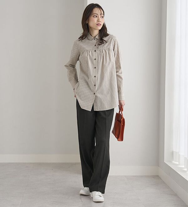 BELLUNA（ベルーナ）の「ビューティフルレングス脚長ワイドパンツ（フルレングスパンツ）」｜詳細画像