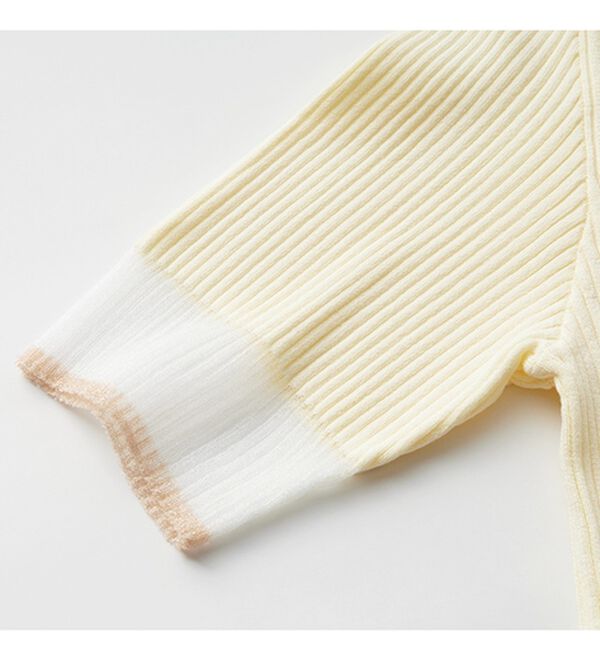 GeeRA（ジーラ）の「『ドラマ着用商品』 袖口シアーリブニット（ニット・セーター）」｜詳細画像