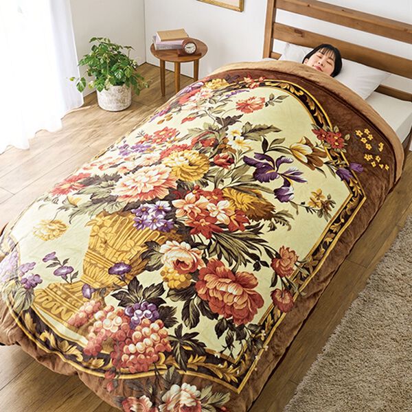 「シンサレート機能わた使用　大判衿付毛布布団（掛布団）」｜詳細画像