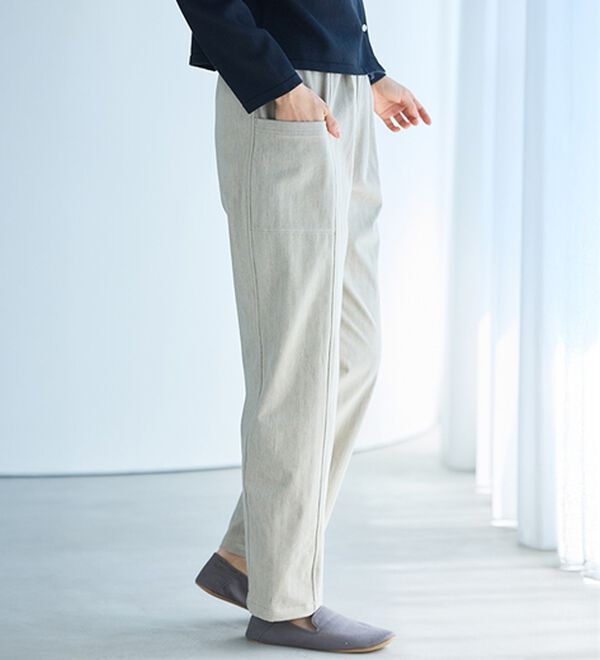 BELLUNA（ベルーナ）の「《ＨｕｇＲｅａｍコットン》セミカーブパンツ（フルレングスパンツ）」｜詳細画像