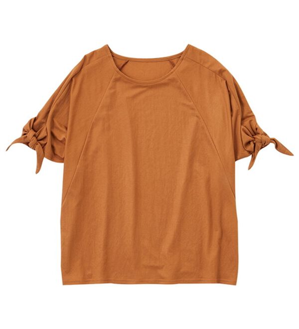 Viola e Viola（ヴィオラ エ ヴィオラ）の「ひんやり冷感袖リボントップス（カットソー）」｜詳細画像