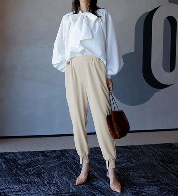 RANAN（ラナン）の「機能付き！裾スリットパンツ（フルレングスパンツ）」｜詳細画像