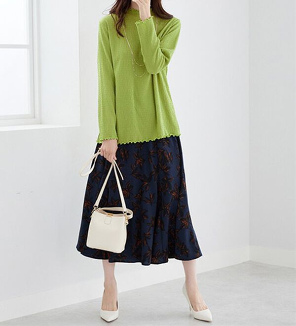 BELLUNA（ベルーナ）の「ジャカード素材メローデザインプルオーバー（カットソー）」｜詳細画像