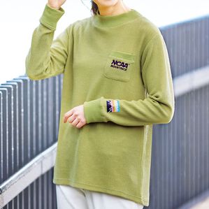 BELLUNA（ベルーナ）の「＜ＮＣＡＡ＞裏起毛ワッフルプルオーバー（カットソー）」｜詳細画像