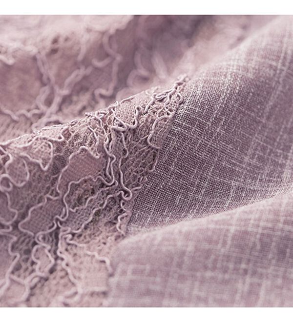 BELLUNA（ベルーナ）の「一泊二日旅行に便利！レース切替アンサンブル（シャツ）」｜詳細画像