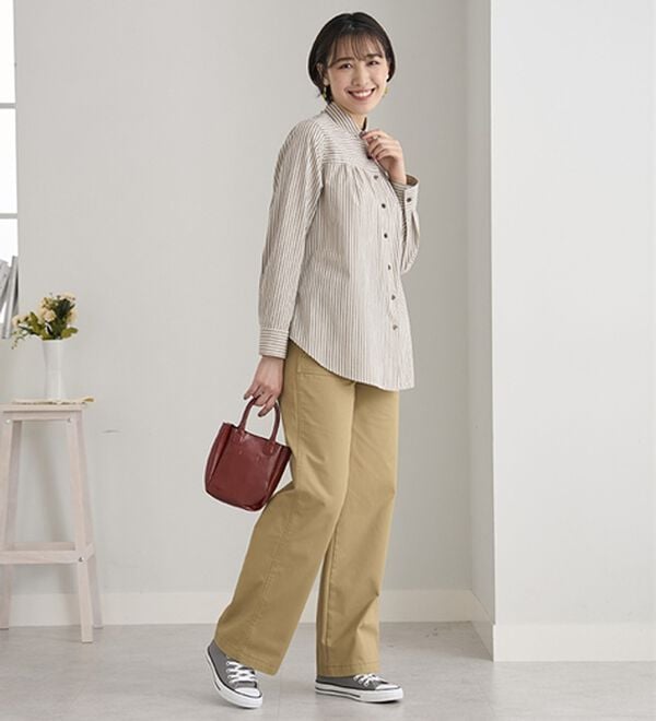 BELLUNA（ベルーナ）の「大人のきれいめベイカーチノパンツ（フルレングスパンツ）」｜詳細画像