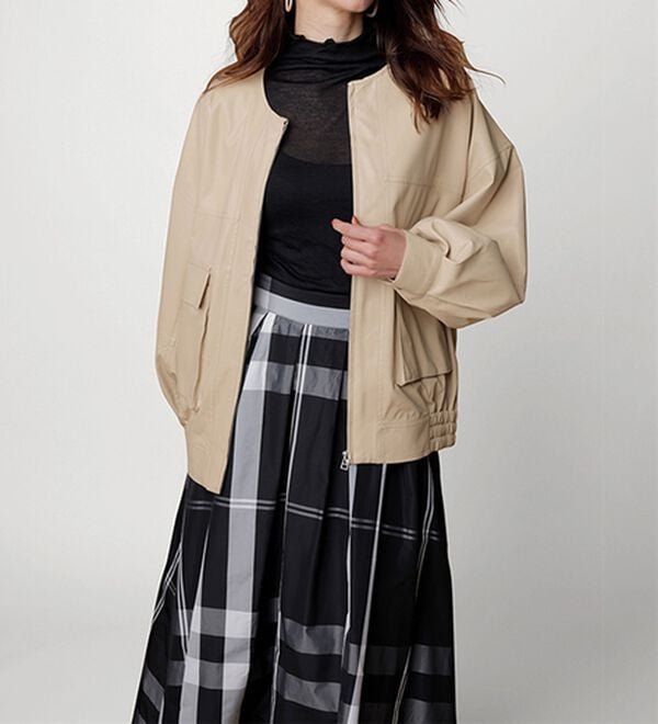 RANAN（ラナン）の「フェイクレザーブルゾン（ブルゾン）」｜詳細画像