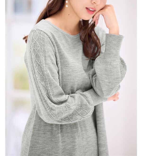 Drawerドゥロワー カシミヤ ニット BLAMINK