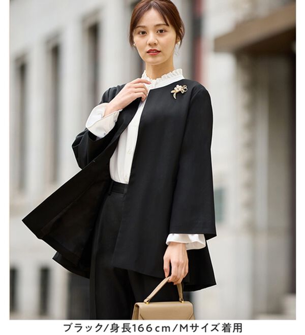 alotta（アロッタ）の「【３点セット】洗える！Ａラインロングジャケットスーツ（その他スーツ）」｜詳細画像