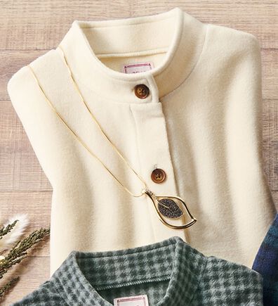 ルフラン（ルフラン）の「家計に安心！あったかフリースジャケット（その他カーディガン）」