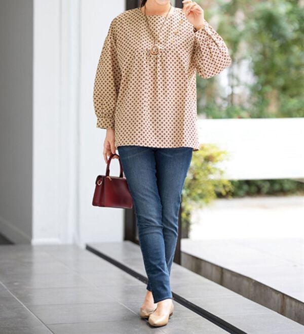 ルフラン（ルフラン）の「【３色組】アイロンいらずのお洒落なブラウス（ブラウス）」｜詳細画像