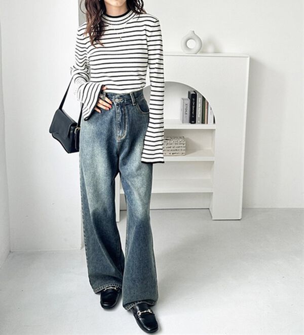 GeeRA（ジーラ）の「フレア袖ラメリブショートニットトップス（ニット・セーター）」｜詳細画像