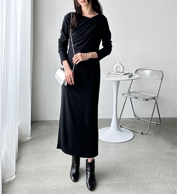 GeeRA（ジーラ）の「ドレープデザインワンピース（その他ワンピース）」｜詳細画像