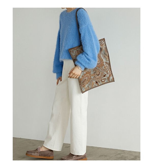 GeeRA（ジーラ）の「前後２ＷＡＹシャギー袖ボリュームニット（ニット・セーター）」｜詳細画像