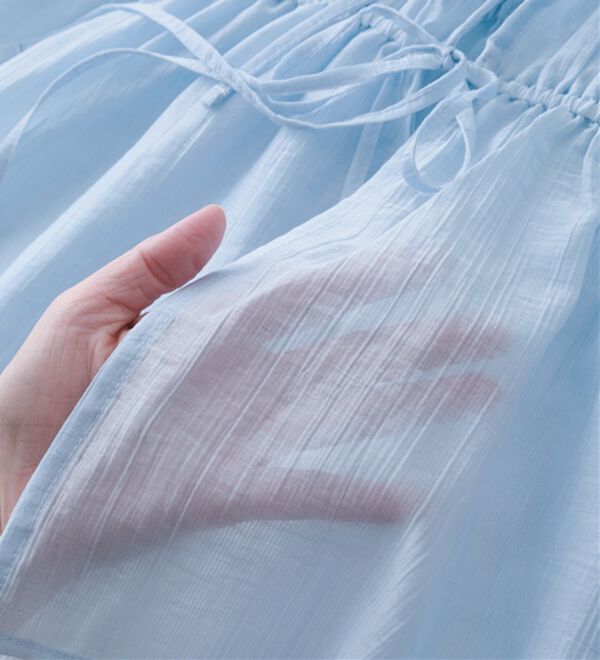 RANAN（ラナン）の「リボンドロストブラウス（ブラウス）」｜詳細画像